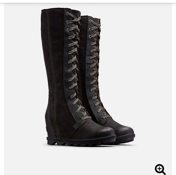 sorel knee high wedge boots